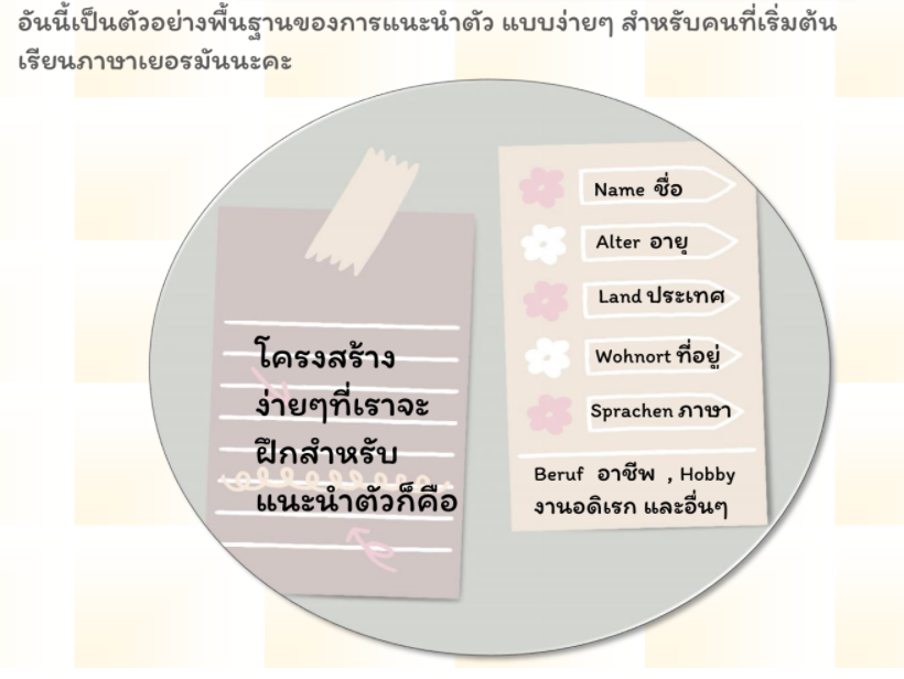 การฝึกแนะนำตัวแบบง่าย ๆ